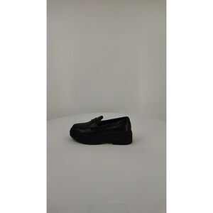 Quince Black Platform Penny Loafers
